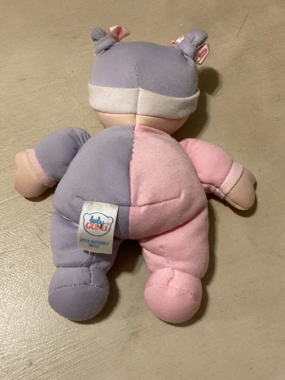 Baby Gund Little Butterfly Soft Doll Baby Love Embroidered On The Front 7 Inch